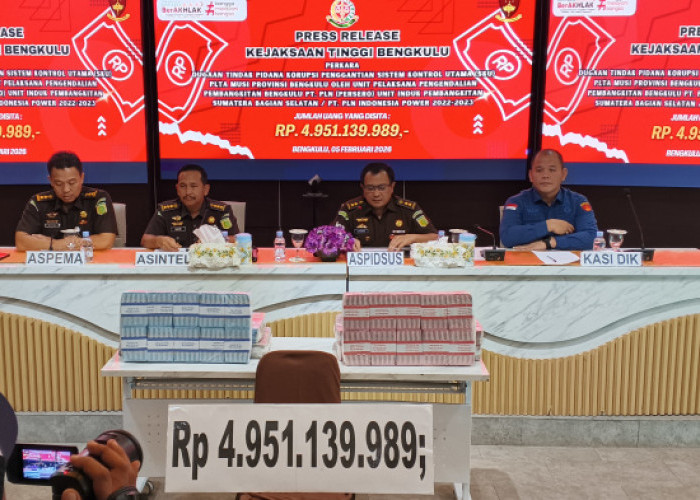 Korupsi SKU PLN Bengkulu, Saksi dan Rekanan Kembalikan Kerugian Negara Rp4,9 Miliar 
