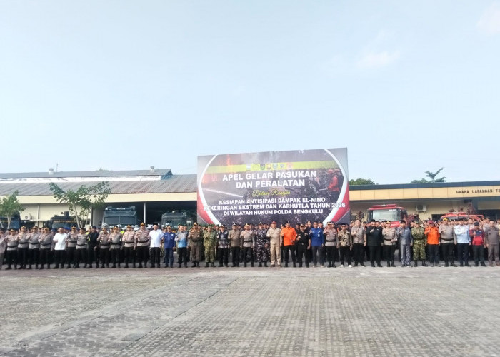 Polda Bengkulu Siagakan Personel dan Peralatan Hadapi El Nino serta Ancaman Karhutla 2026