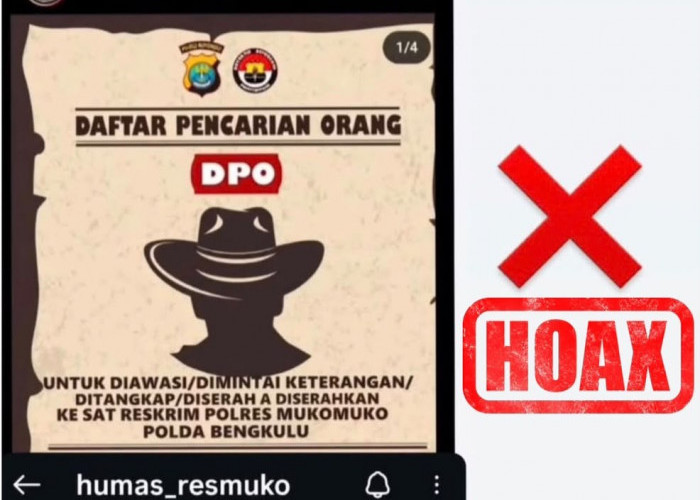 Viral Akun Palsu Humas Polres Mukomuko Sebar DPO, Polisi Minta Warga Waspada