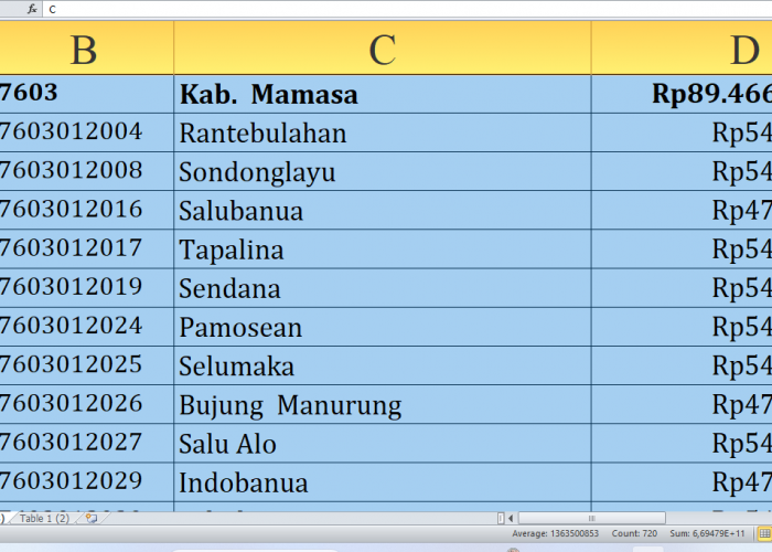 Detail per Desa, Rincian Dana Desa 2025 Mamasa Sulawesi Barat Rp133,8 miliar: Siapa yang Terbesar?