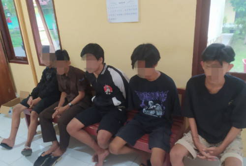 Keroyokan, 5 Remaja Digelandang Polisi