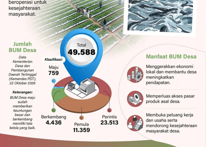 INFO GRAFIK: Membangun Ekonomi dengan BUM Desa