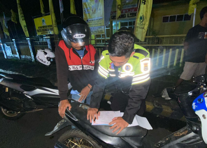 Razia Kendaraan Berknalpot Brong di Kota Curup, 7 Unit Diamankan