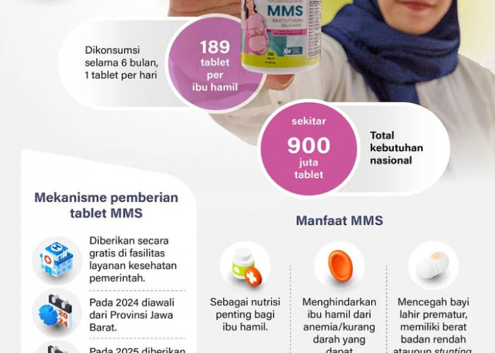 INFOGRAFIS: Tablet MMS untuk pemenuhan gizi ibu hamil