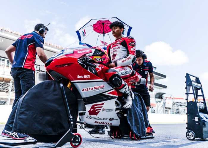 Pembalap Astra Honda Arbi Aditama Siap Menaklukkan Tantangan Dunia di GP Catalunya