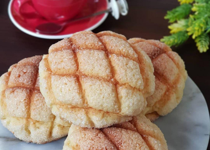 Bentuk yang Unik! Ini Resep Roti Melon Pan Khas Jepang yang Lembut di Dalam, Renyah di Luar
