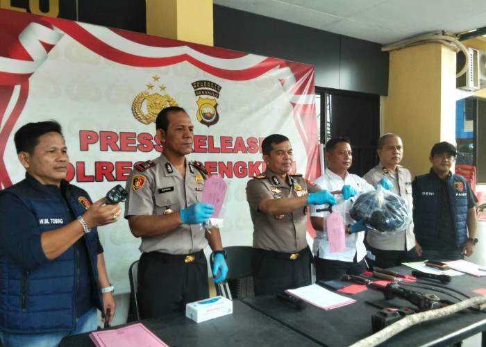 Beraksi di 8 TKP, Residivis Asal Lubuk Linggau Ditangkap Polresta Bengkulu, 4 Motor Disita