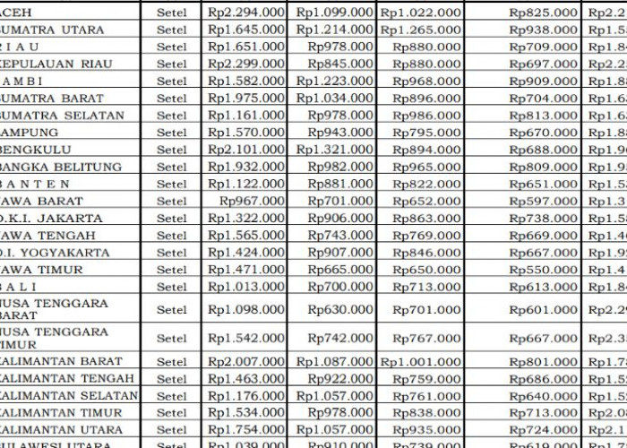 Seragam Pengemudi Dinas Bengkulu Bukan yang Termahal, tapi Masih Ungguli Sejumlah Provinsi Besar