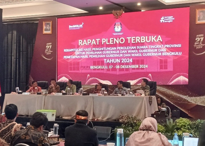 Pleno KPU Provinsi Bengkulu: Helmi Hasan-Mian Unggul di Pilgub 2024, Ini Rincian Perolehan Suara