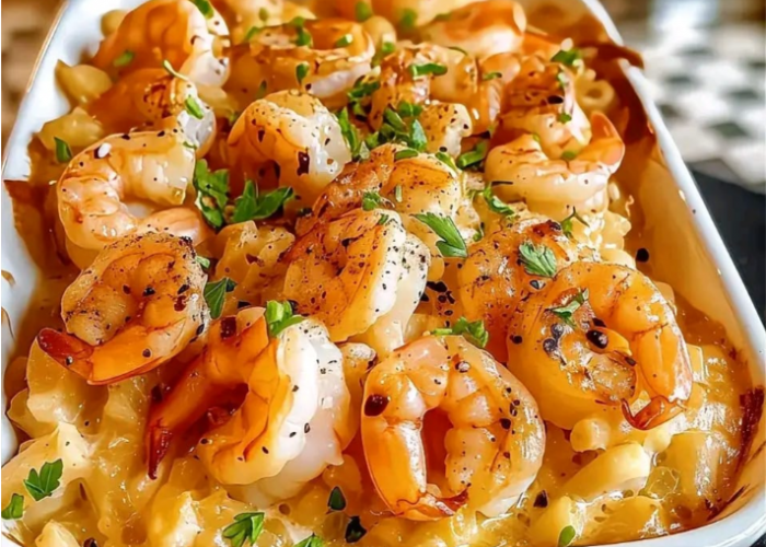 Resep Shrimp Scampi Bake, Udang Garlic Butter Mewah Siap Santap Cuma 25 Menit
