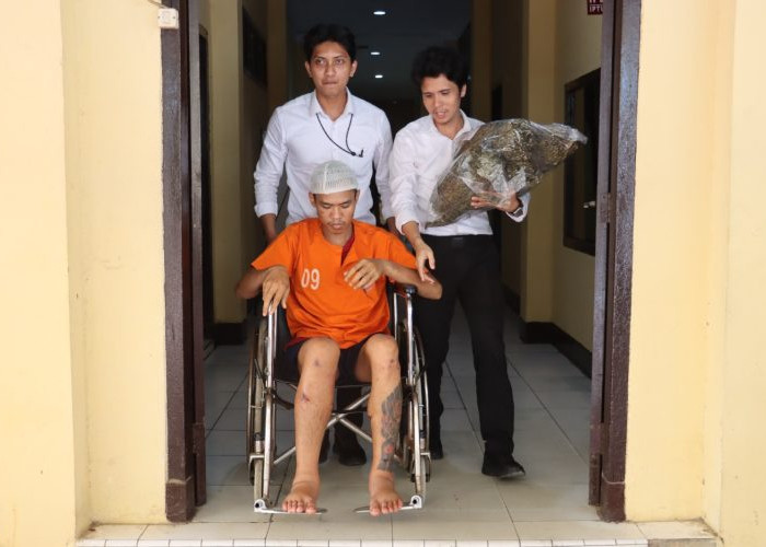 Bawa 6 Kg Ganja dan Senpi Rakitan, Dua Warga Empat Lawang Dibekuk di Bengkulu