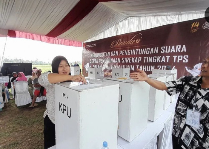 KPU Bengkulu Utara Gelar Simulasi Pencoblosan, Libatkan 498 Pemilih