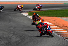 Kiandra Ramadhipa Finis 6 Besar di Valencia, Cetak Fastest Lap Moto3 Junior