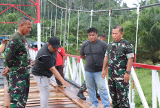 Danrem 041/Gamas Tinjau Progres Jembatan Perintis Garuda di Bengkulu Tengah