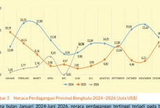 Surplus Neraca Dagang Bengkulu Tembus US$28,29 Juta, Namun Turun Hampir 50 Persen pada Semester I 2026