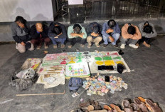 Polisi Gerebek Judi Bola Gelinding di Rejang Lebong, 8 Orang Diamankan, Bandar Kabur