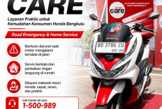 Tak Perlu Panik di Jalan, Honda CARE Siap Bantu Konsumen Honda Bengkulu 24 Jam