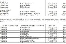 Aturan Baru Kemenkeu Ungkap Tarif Transportasi Darat 2026, Papua Tembus Rp2,7 Juta Sekali Jalan