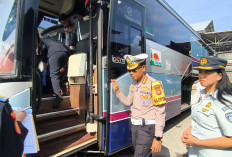 Ram Check Jelang Ramadan, Ditlantas Pastikan Bus Angkutan Umum Laik Jalan