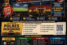 Semarakkan Perhelatan Piala Dunia 2026, Polres Mukomuko dan Polsek Jajaran Gelar Nobar Gratis untuk Masyarakat