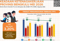 TPAK Bengkulu 71,48 Persen, Partisipasi Kerja Perempuan Masih Tertinggal