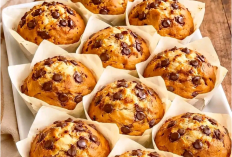 Resep Muffin Cokelat Montok ala Bakery, Lembut Mengembang dan Choco Chips Meledak