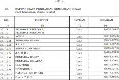 Bengkulu Masuk Tiga Besar, Pengadaan Kendaraan Dinas Eselon II Capai Rp901,9 Juta Berdasarkan PMK