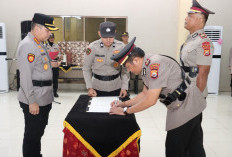 Kasat Intelkam Polresta Bengkulu Berganti, Kapolresta Minta Deteksi Dini Gangguan Kamtibmas Diperkuat
