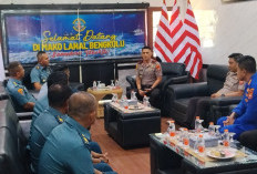 Kapolda Bengkulu Silaturahmi ke Lanal Bengkulu, Perkuat Sinergitas TNI-Polri