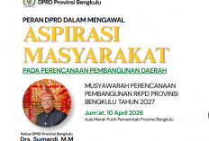 Ketua DPRD Bengkulu Tegaskan Reses Wajib Perjuangkan Aspirasi Rakyat