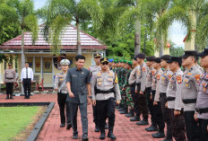 Amankan Natal dan Tahun Baru, Polres Mukomuko Gelar Apel Pasukan Gabungan Operasi Lilin Nala 2025