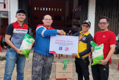 Pertamina Patra Niaga Regional Sumbagsel Tanggap Darurat Salurkan Bantuan Kemanusiaan Bencana Banjir di Lebong