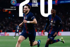 PSG Berjaya di Leg Pertama Perempat Final, Bungkam Liverpool 2-0 Lewat Gol Doue dan Kvaratskhelia