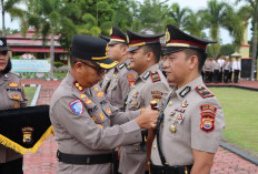 Kapolres Mukomuko Pimpin Sertijab Kabag Ops, Kasat Lantas dan Kapolsek Penarik Raya