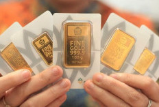 Emas Antam Melemah Rp5.000, Harga Buyback Kini Rp2.674.000