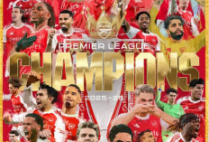 Akhiri Dahaga Dua Dekade, Arsenal Resmi Segel Juara Liga Inggris Musim Ini