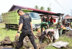 Pasca Banjir, Pemkab Lebong Bersama TNI-Polri Gelar Kerja Bakti di Bingin Kuning