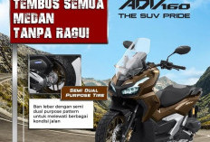 New Honda ADV160 Siap Taklukkan Berbagai Medan, Tampil Gagah dengan Ban Semi Dual Purpose