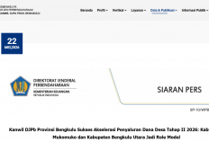 Mukomuko dan Bengkulu Utara Tercepat Cairkan Dana Desa Tahap II, Jadi Contoh Percepatan di Bengkulu