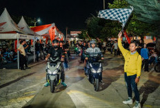 150 Bikers Ramaikan Night Ride New Honda Vario Evo 160, Kampanyekan #Cari_Aman di Jalan Bengkulu