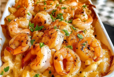 Resep Shrimp Scampi Bake, Udang Garlic Butter Mewah Siap Santap Cuma 25 Menit